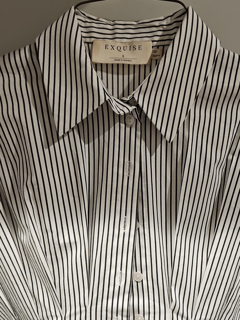 Anthropologie Exquise Black and White Striped Maxi Dress - Picture 8 of 8